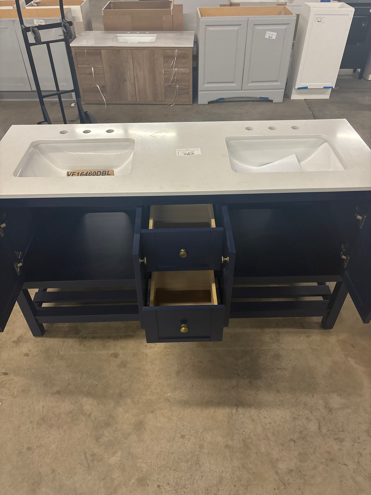 Newport Legacy Vanity 60"x22"x34" in Blue