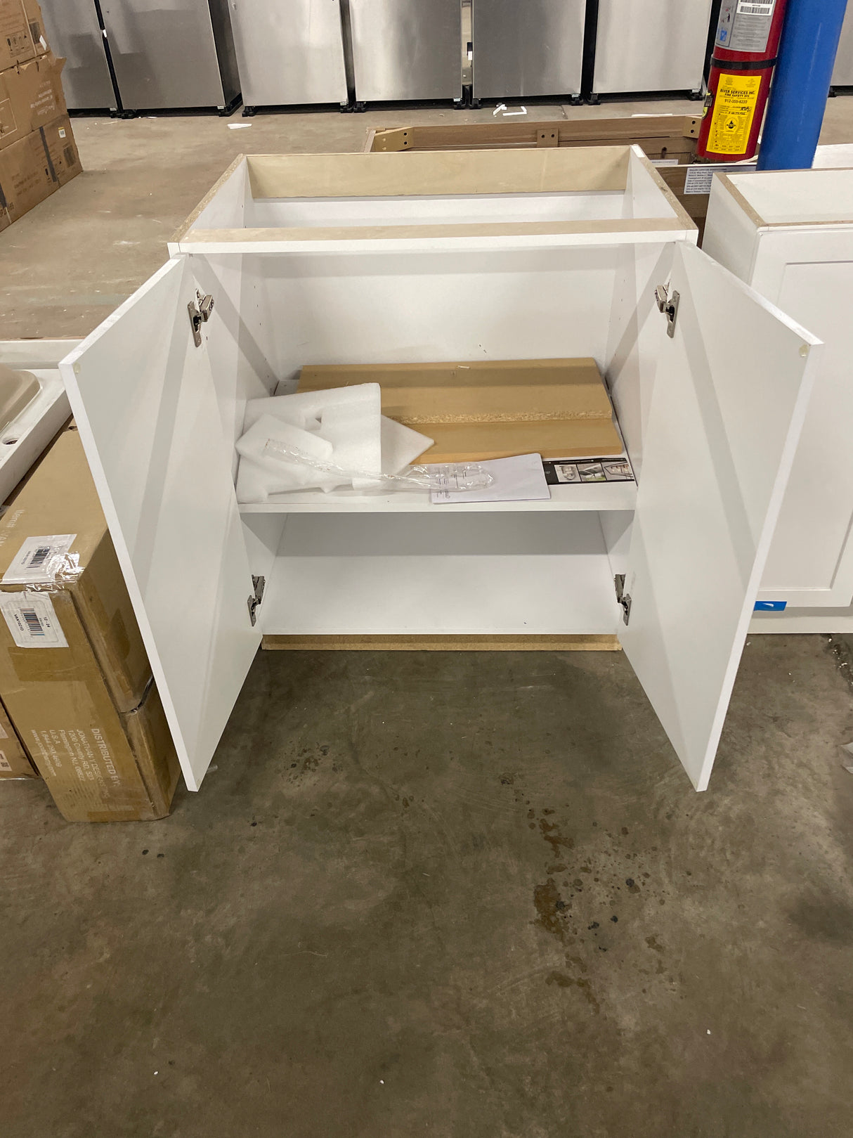 30 W x 21 D x 35 H Vanity In White