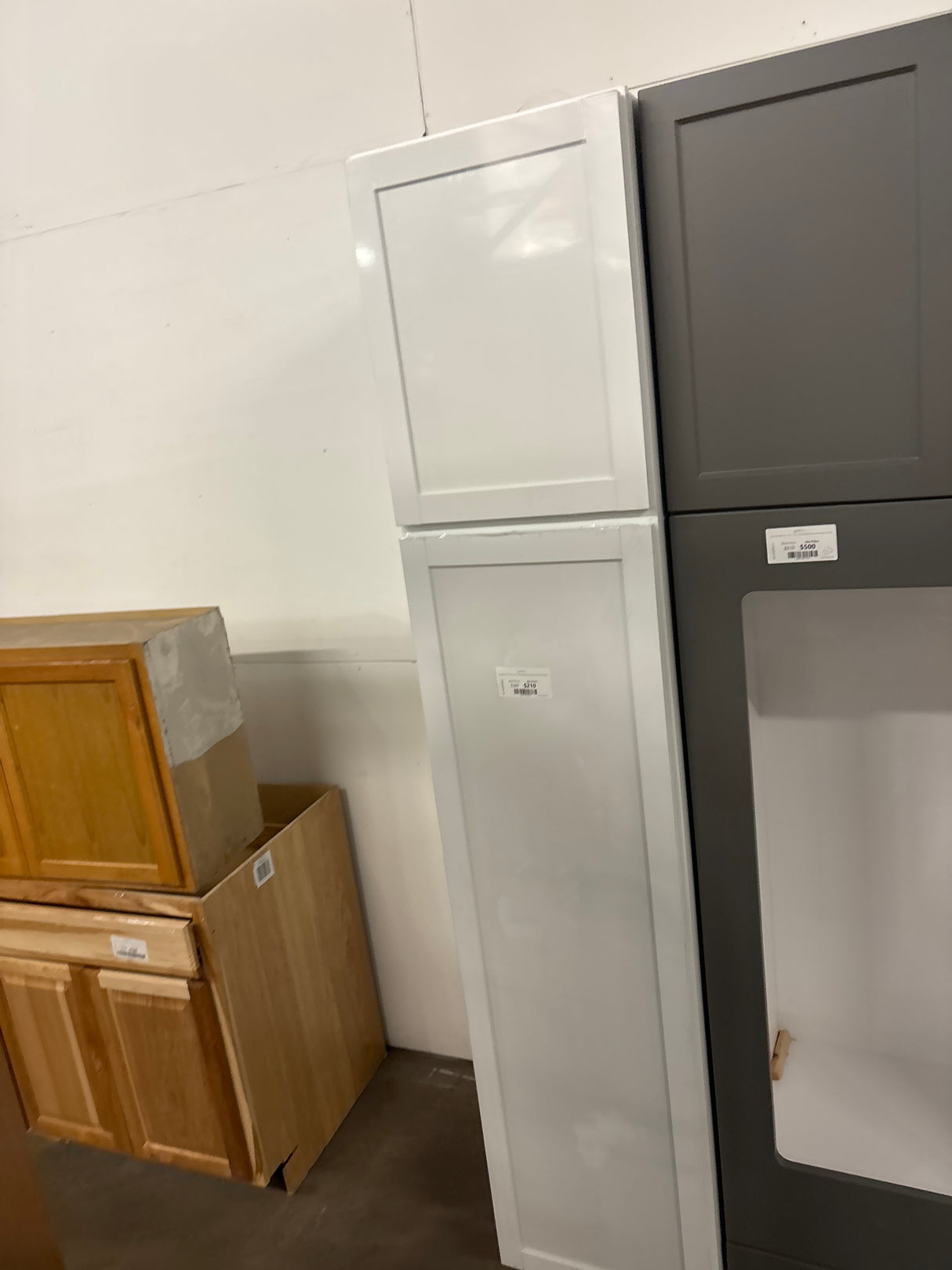 Courtland 18 in. W x 24 in. D x 90 in. H Assembled Shaker Pantry Kitchen Cabinet in Polar White