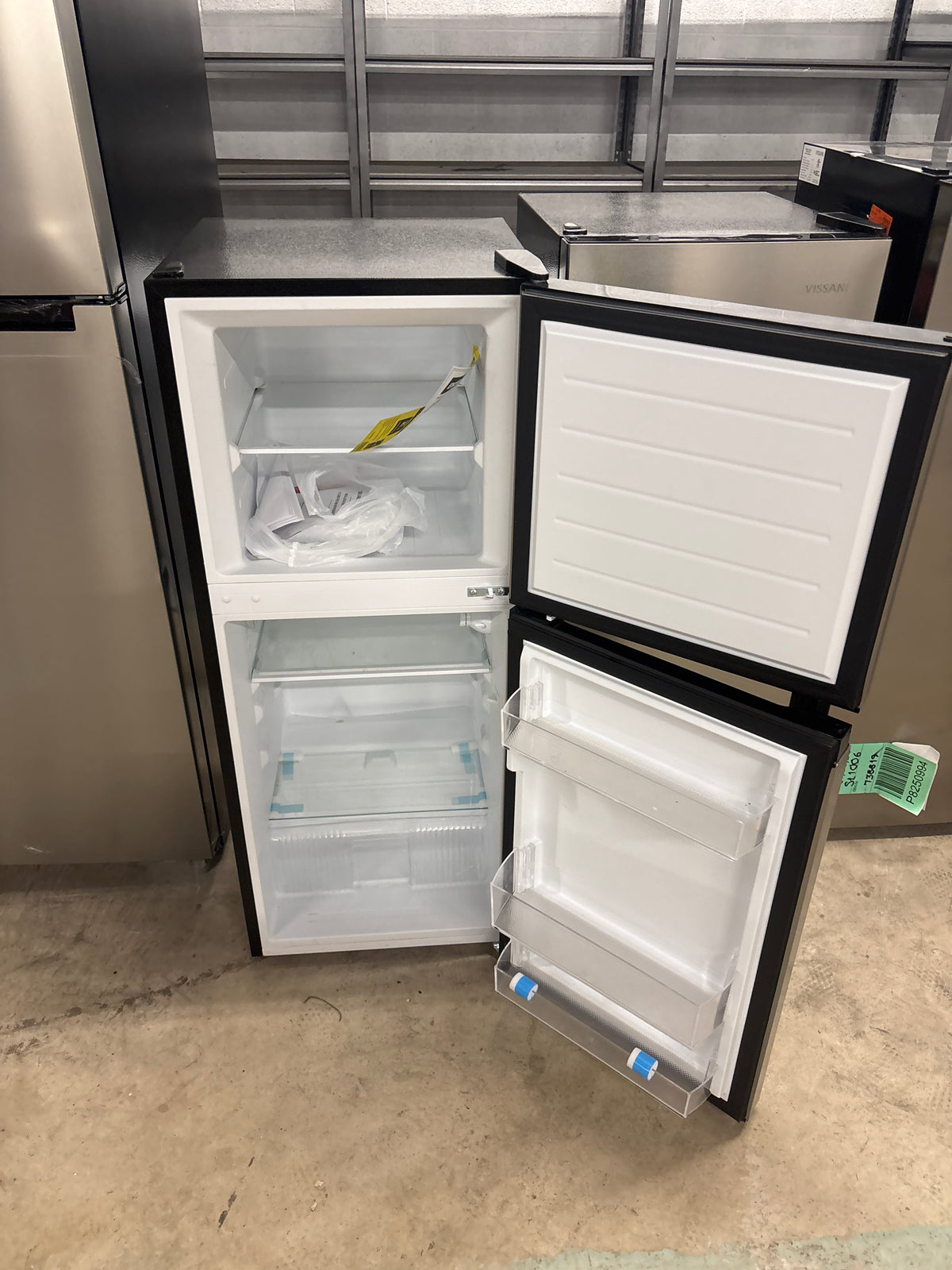 4.5 cu. ft. 2-Door Mini Refrigerator in Platinum Steel with Freezer