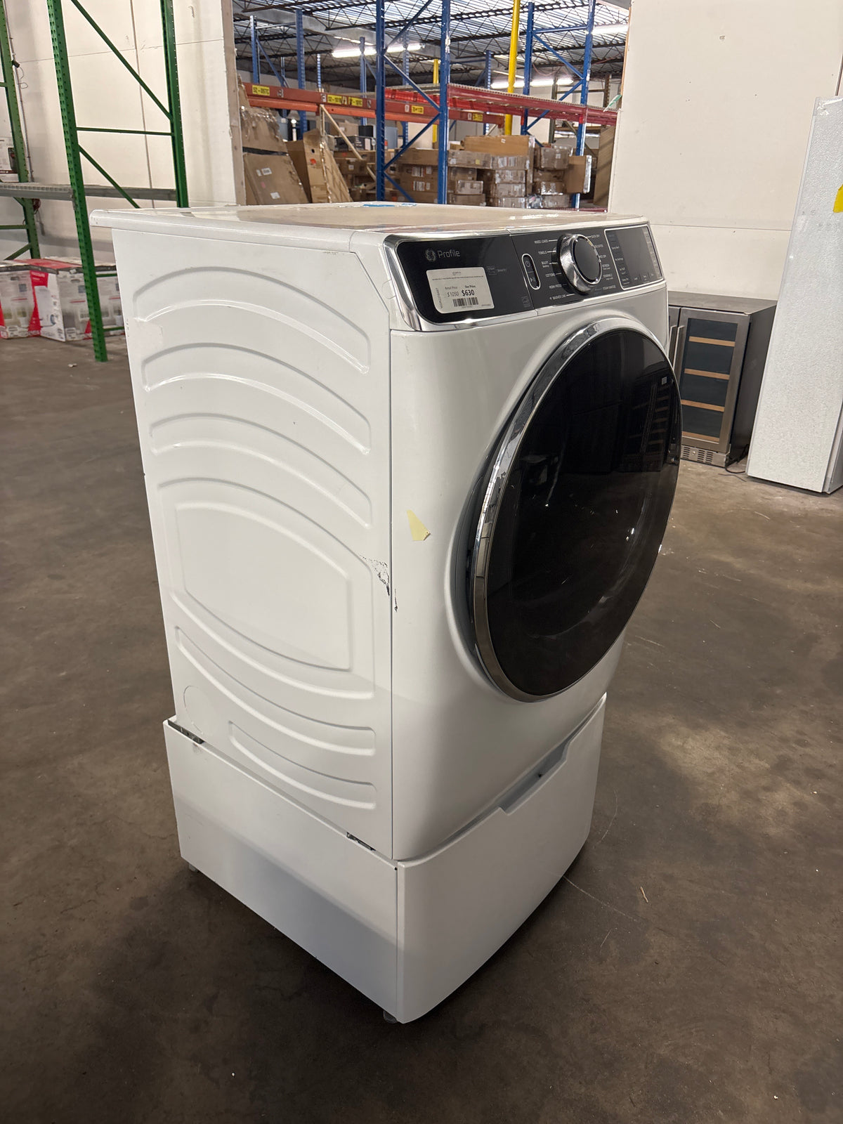 GE Profile 7.8 cu. ft. Smart ELECTRIC Dryer with Steam, Sanitize and Quick Dry Cycles, Reversible Door, WiFi