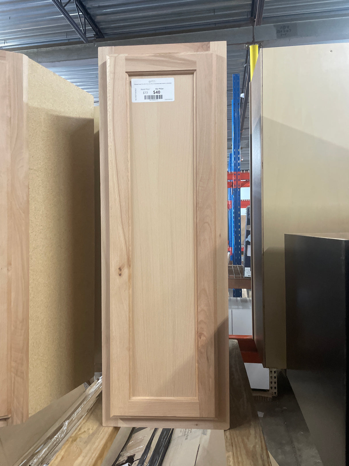 Recessed Panel 12 in. W x 12 in. D x 36 in. H Assembled Wall Cabinet in Unfinished