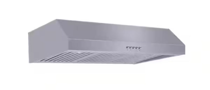 Sarela 30 in. W x 7 in. H 500CFM Convertible Under Cabinet Range Hood in Stainless Steel with LED Lights and Filter