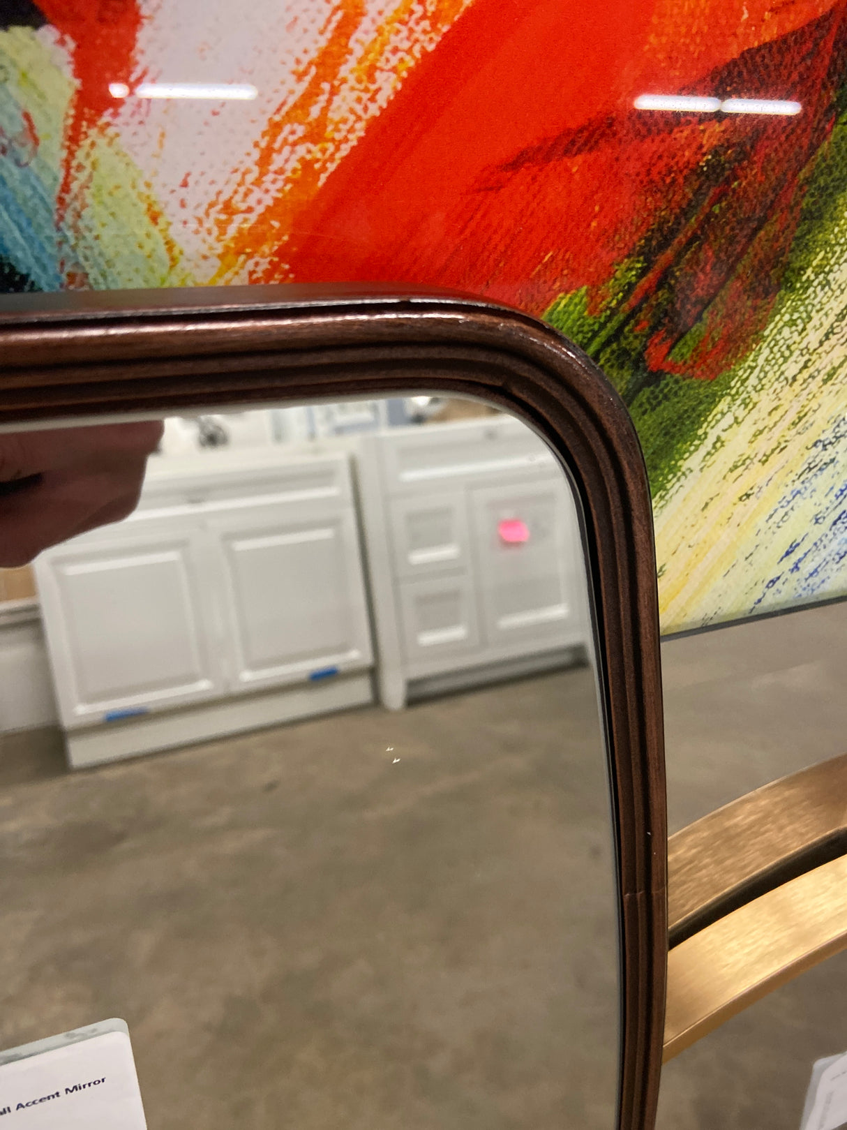 Caskill 32 in. x 20 in. Classic Rectangle Framed Bronze Wall Accent Mirror