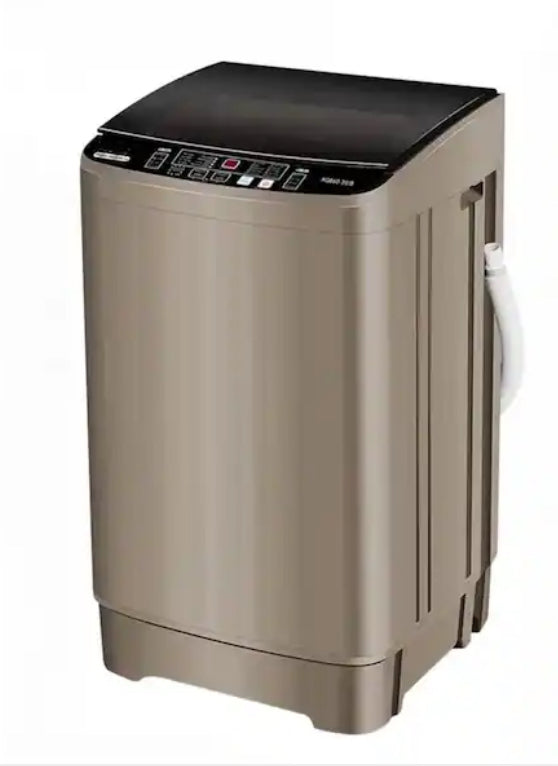 1.38 cu. ft. Full-Automatic Smart Home Top Load Washer Washing Machine with Drain Pump 17.7 lbs. 10 Wash Program in Gold
