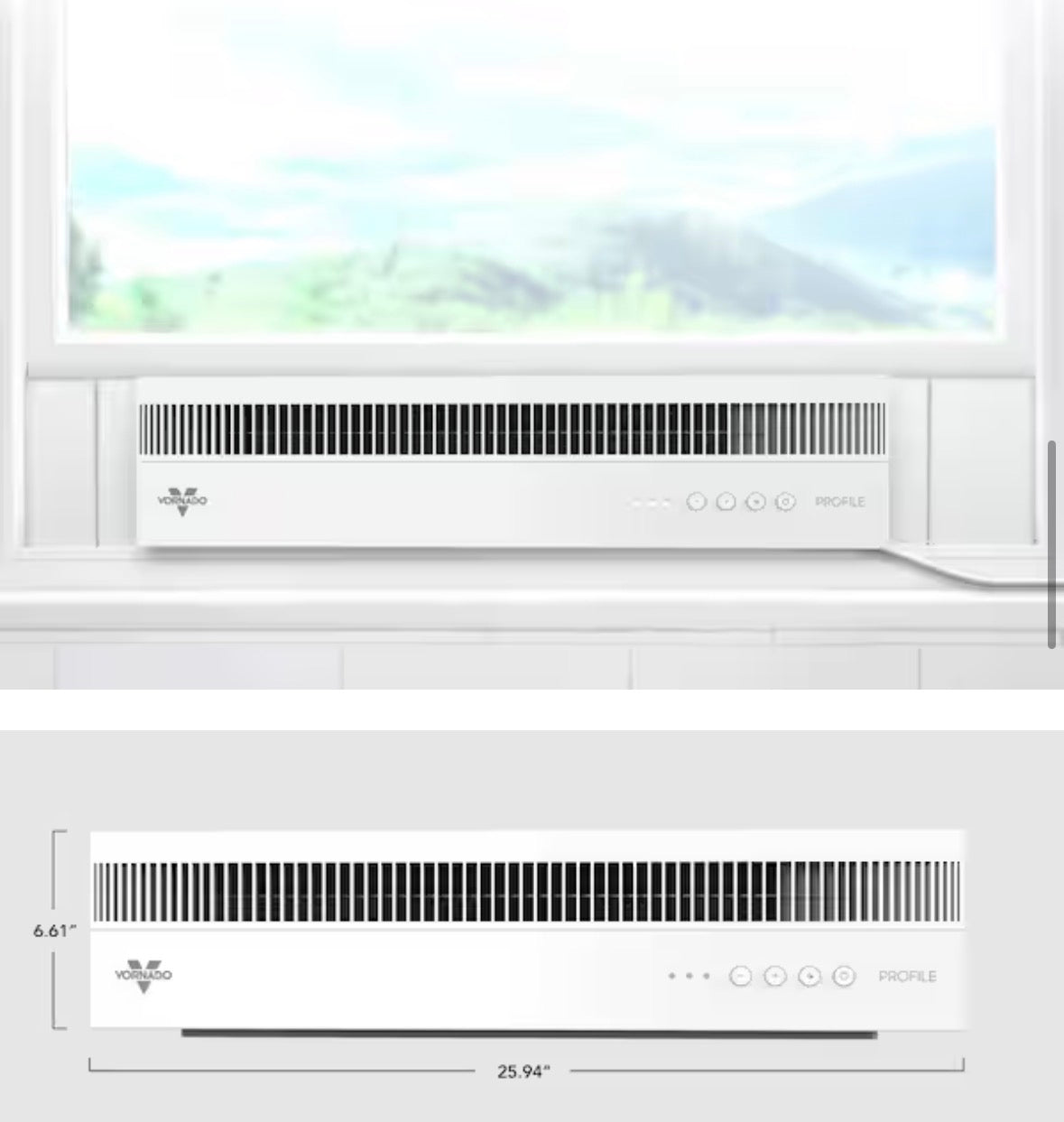 Profile 25.94 in. 3 Fan Speeds Window Fan in White with Reversible Airflow