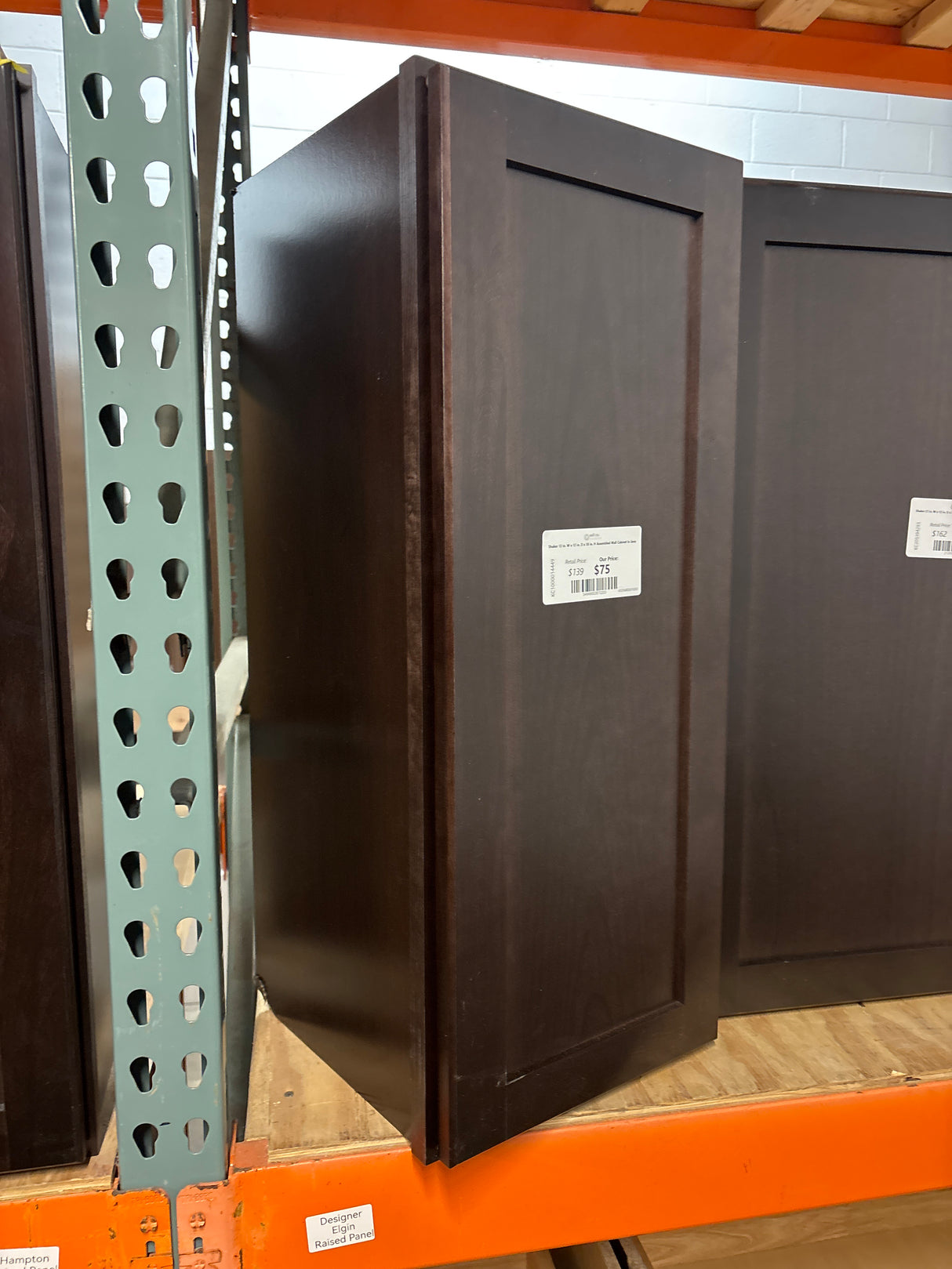 Shaker 12 in. W x 12 in. D x 30 in. H Assembled Wall Cabinet in Java