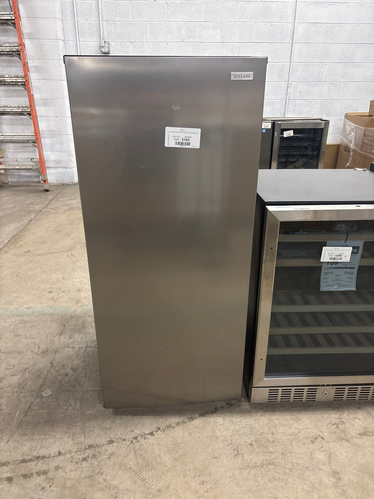 7.1 cu. ft. Manual Defrost Convertible Upright Freezer in Stainless Steel Look