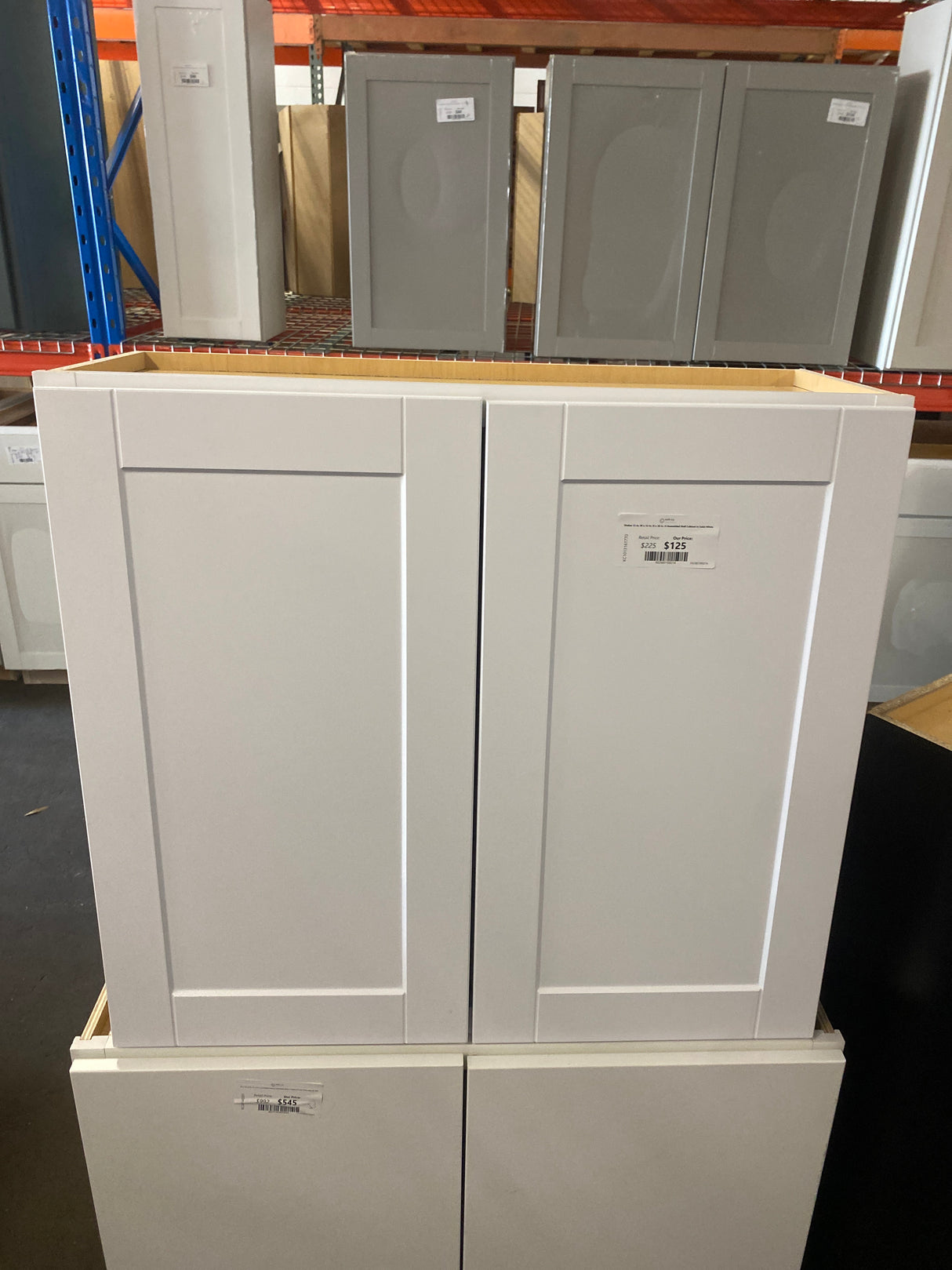 Shaker 33 in. W x 12 in. D x 30 in. H Assembled Wall Cabinet in Satin White