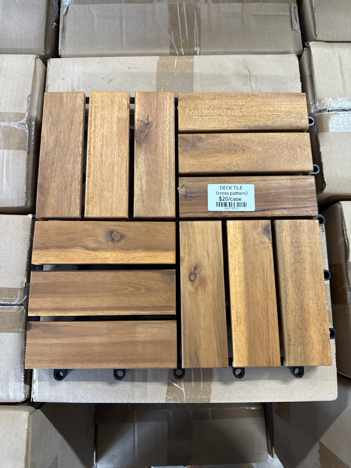 Deck Tile 10 Sq Ft/Case (Cross Pattern)