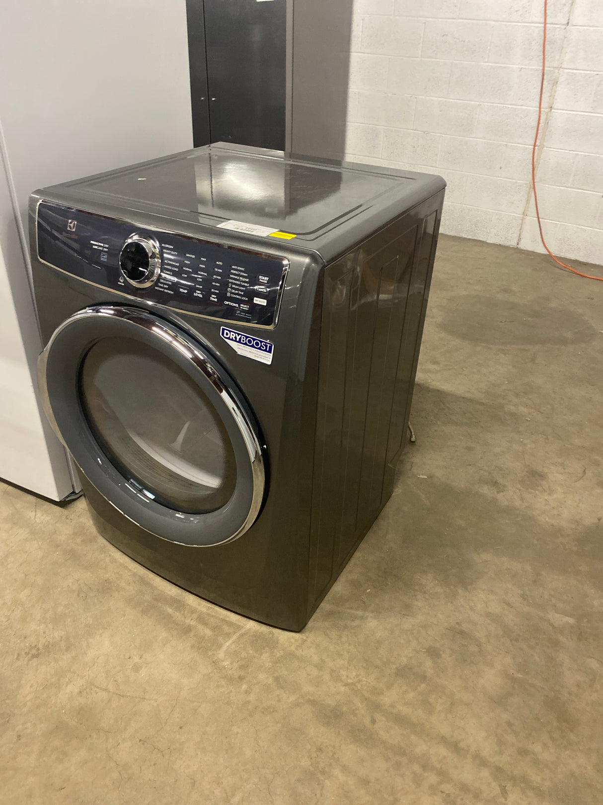 8 cu. ft. Titanium Front Load Perfect Steam Gas Dryer with LuxCare Dry and Instant Refresh