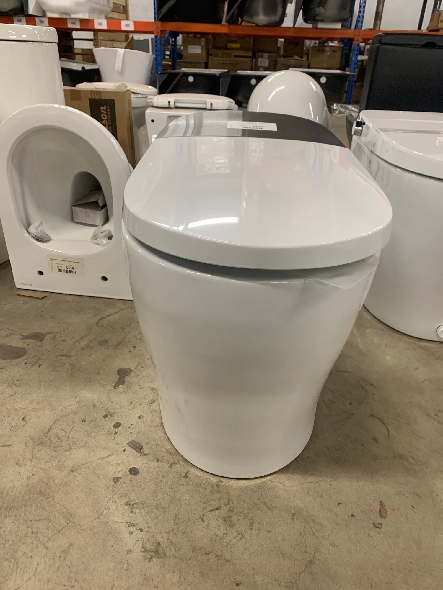 Tankless Elongated Smart Toilet Bidet in White with Auto Flush, Heated Seat, Warm Air Dryer, Bubble Infusion Wash