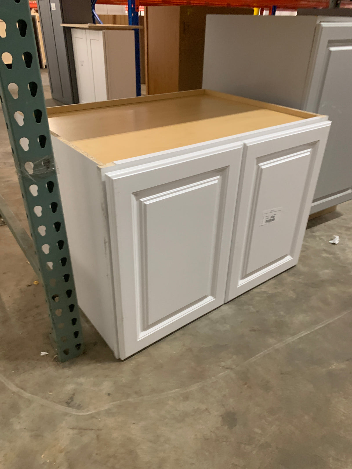 Hampton 33in. W x 24 in. D x 24 in. H Assembled Deep Wall Bridge Kitchen Cabinet in Satin White with Shelf