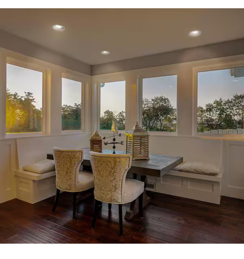 Trimless Integrated LED 4 in Round Canless Recessed Light for Kitchen Bathroom Livingroom, White Soft White