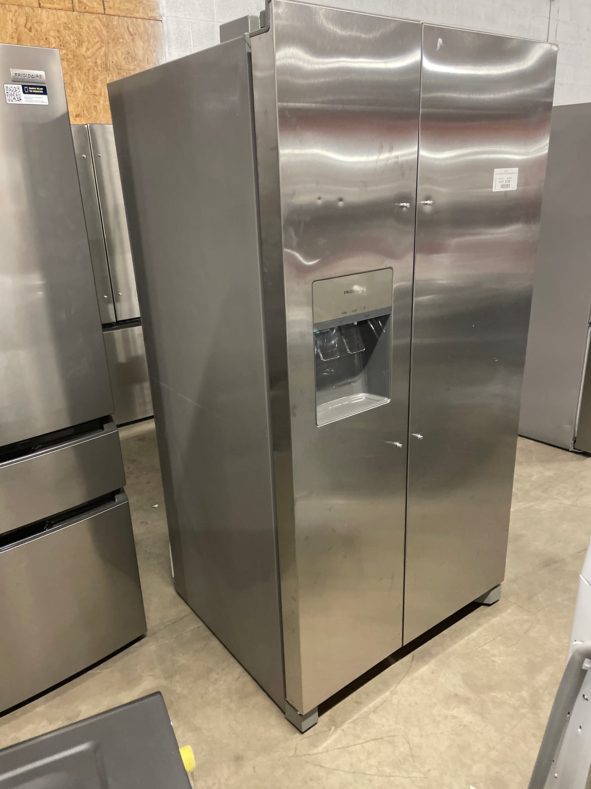 36 in. 26 cu. ft. Standard Depth Side by Side Refrigerator in Stainless Steel