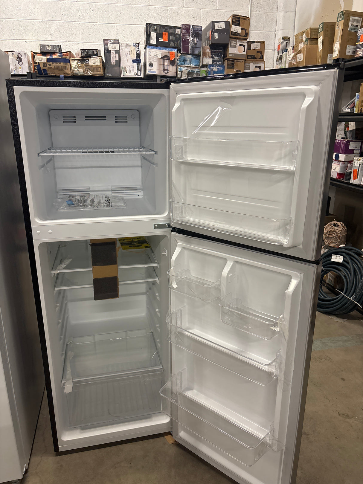 10.1 cu. ft. Top Freezer Refrigerator in Stainless Steel