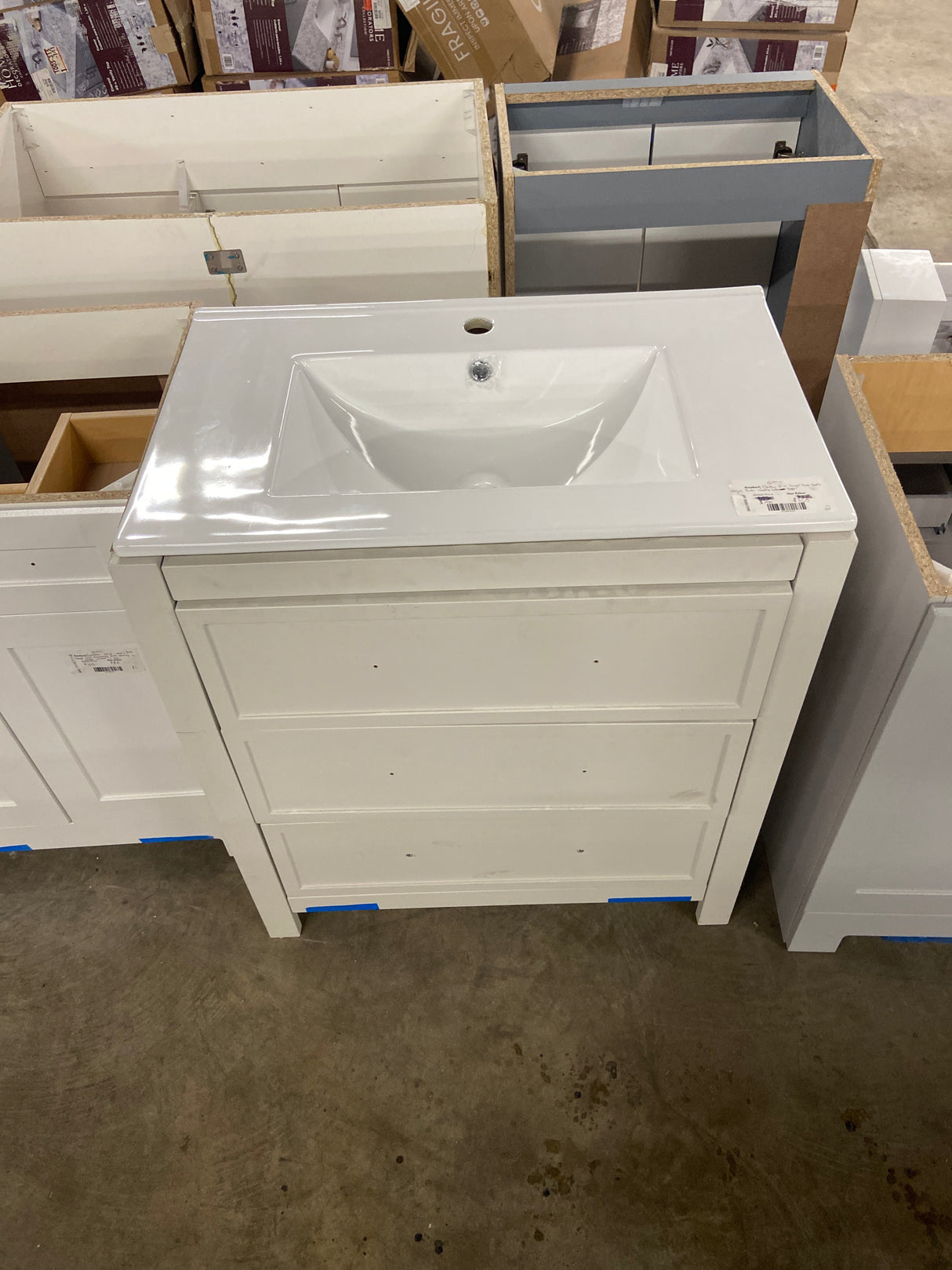 Hailey 31 in. Single Sink Soft Beige Bath Vanity without Top