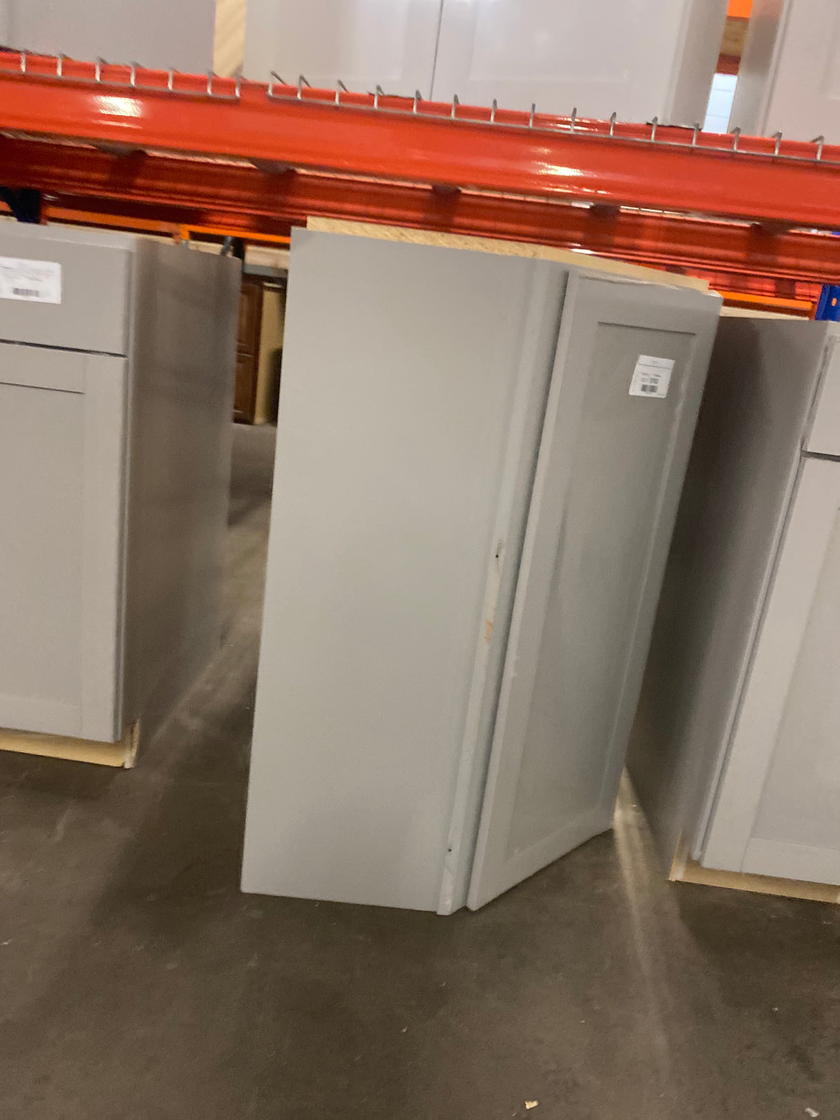 Westfield Dusk Gray Shaker Stock Assembled Corner Wall Kitchen Cabinet (24 in. W x 12 in. D x 36 in. H)