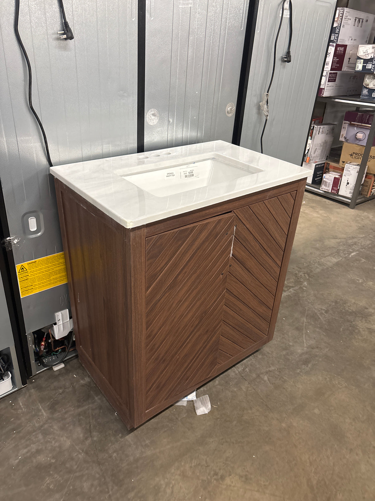Huckleberry 30 in. W x 19 in. D x 34 in. H Single Sink Bath Vanity in Spiced Walnut with Epoxied Top