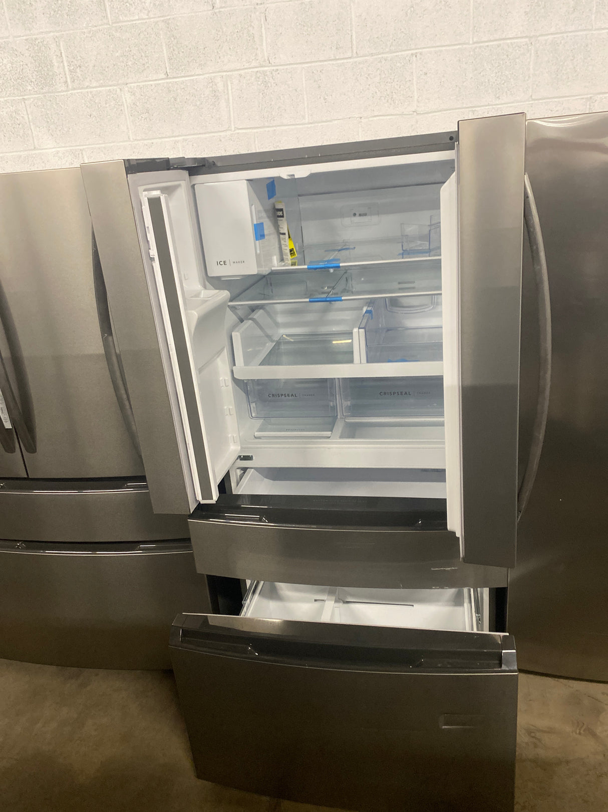 36 in. 26 cu. ft. Standard-Depth 4-Door French Door Refrigerator in Fingerprint-Resistant Stainless Steel Look