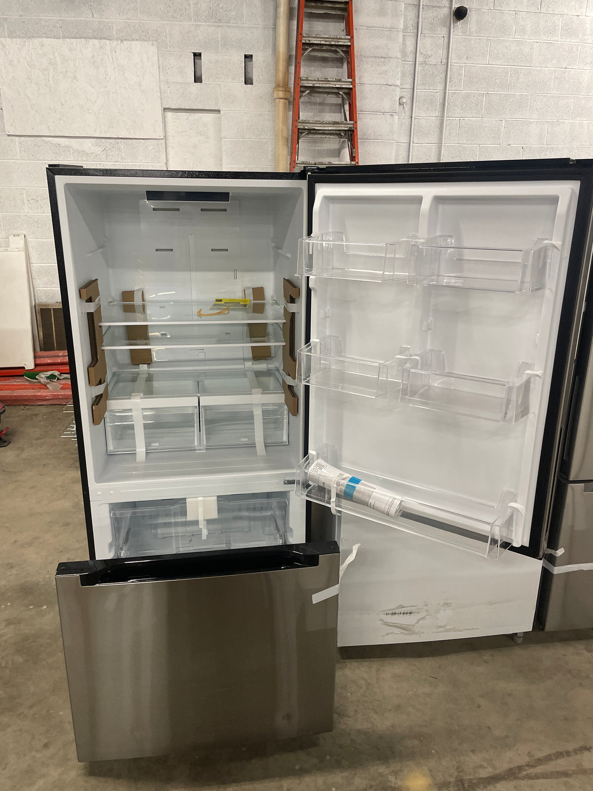 18.7 cu. ft. Bottom Freezer Refrigerator in Stainless Steel