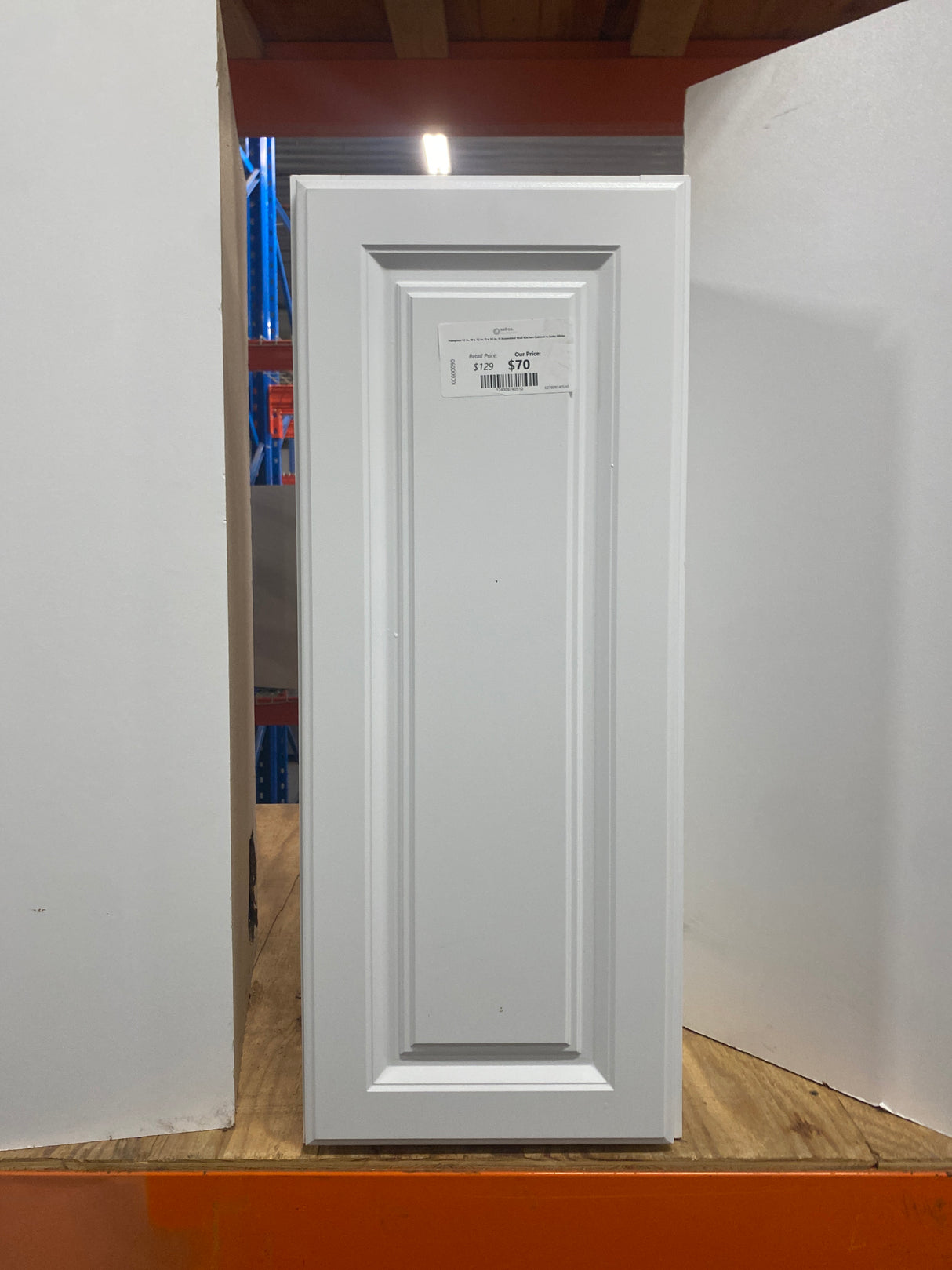Hampton 12 in. W x 12 in. D x 30 in. H Assembled Wall Kitchen Cabinet in Satin White