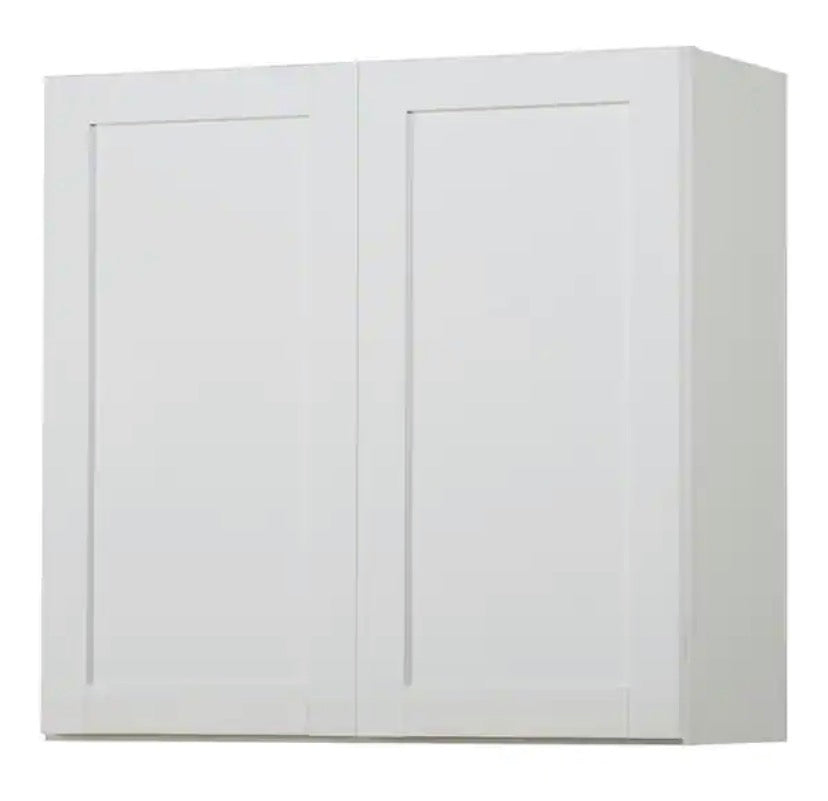 Westfield Feather White Assembled Wall Kitchen Cabinet (30 in. W x 12 in. D x 30 in. H)