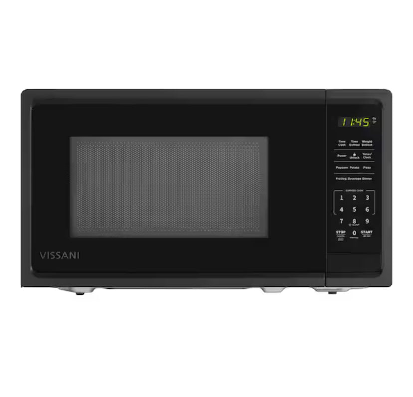 0.7 cu. ft. 700-Watt Countertop Microwave in Black