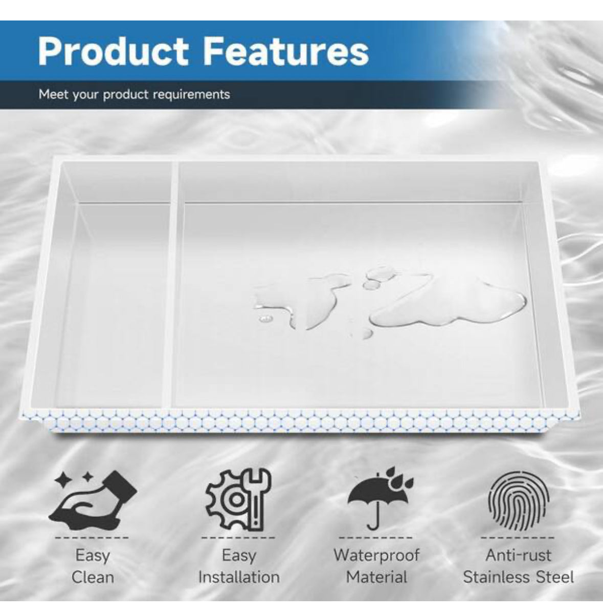 12 in. W x 24 in. H x 4 in. D Stainless Steel Shower Niche in White