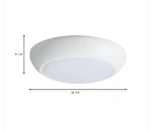 Load image into Gallery viewer, CLD 7 In. White Flush Mount with Frosted Glass Shade
