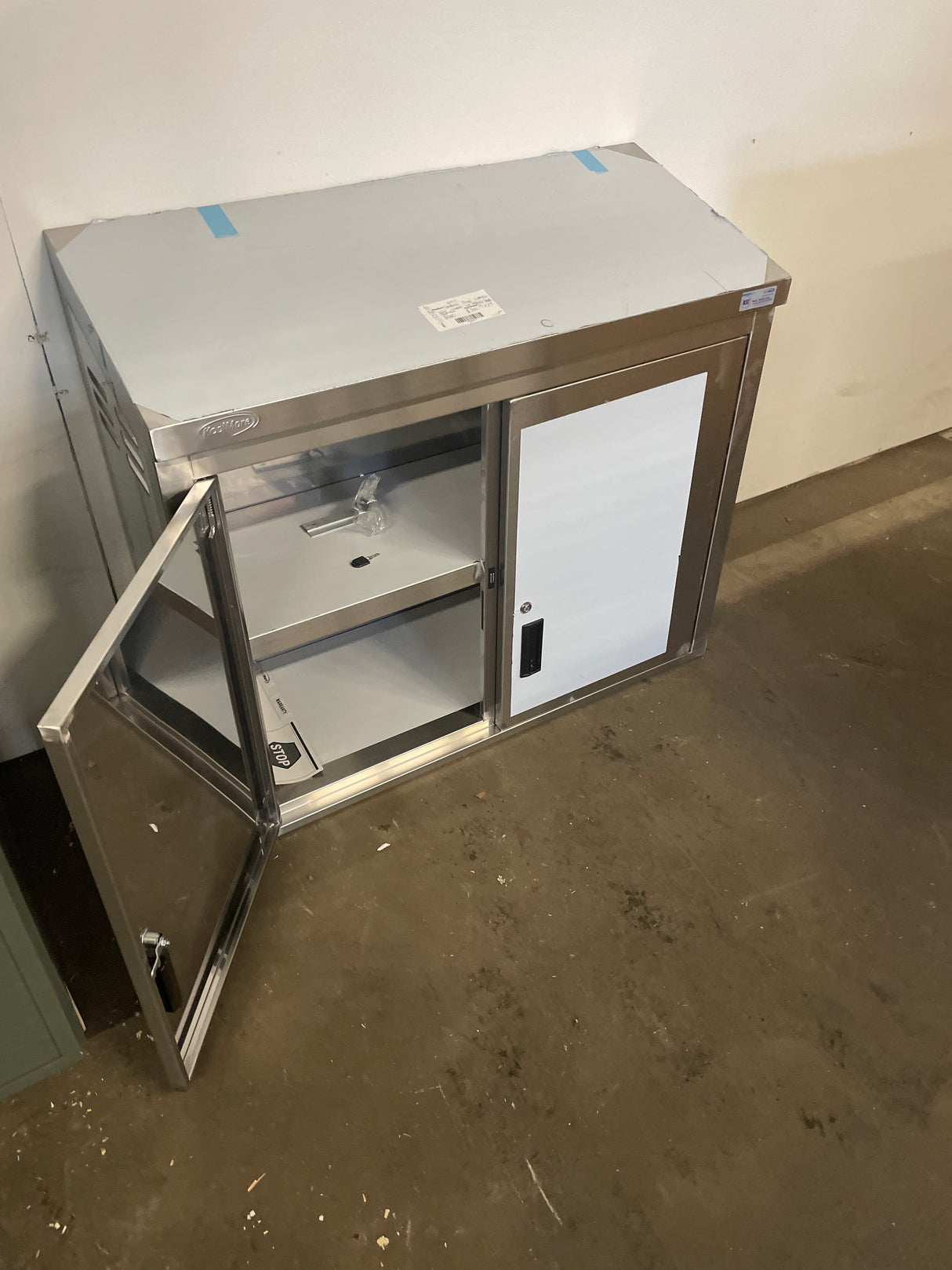 Stainless Steel Commercial Wall Cabinet with Hinged Doors 15 x 24