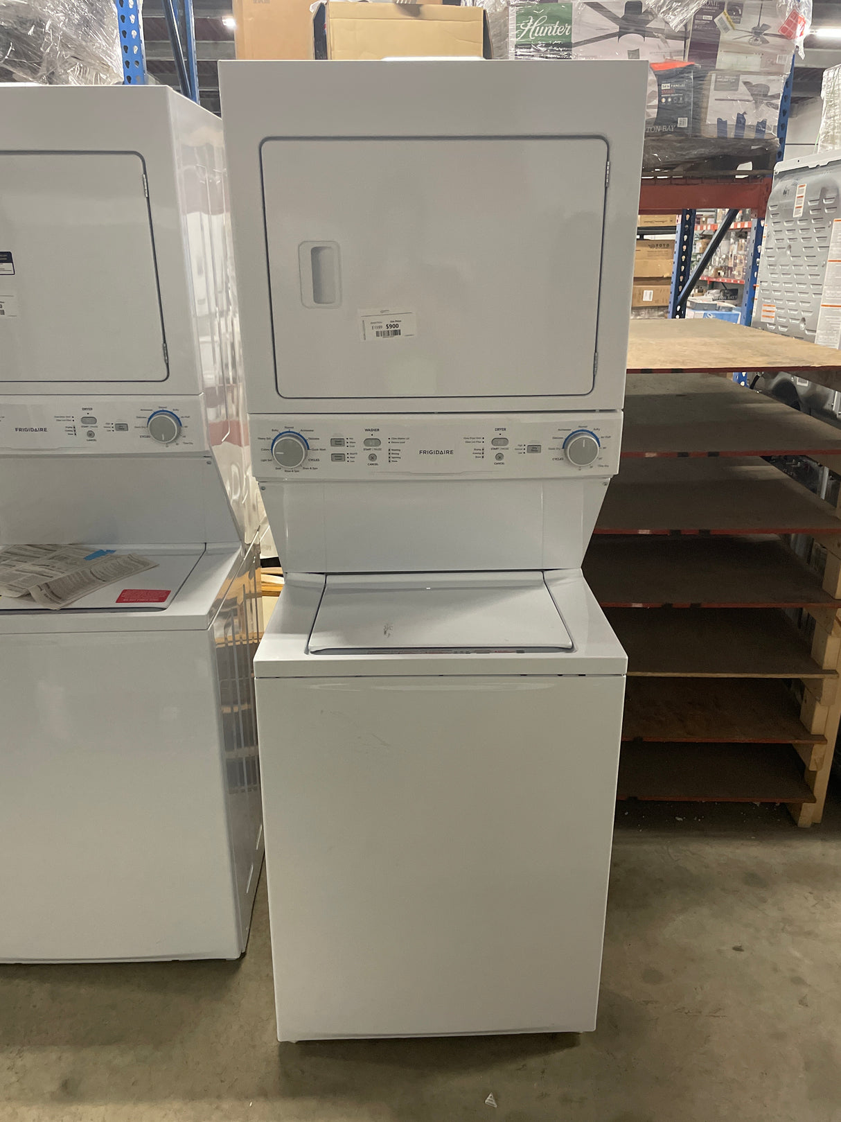 3.9 cu. ft. Washer and 5.5 cu. ft. Electric Dryer Combo in White with Quick Wash & Dry Cycle and MaxFill Wash Cycle