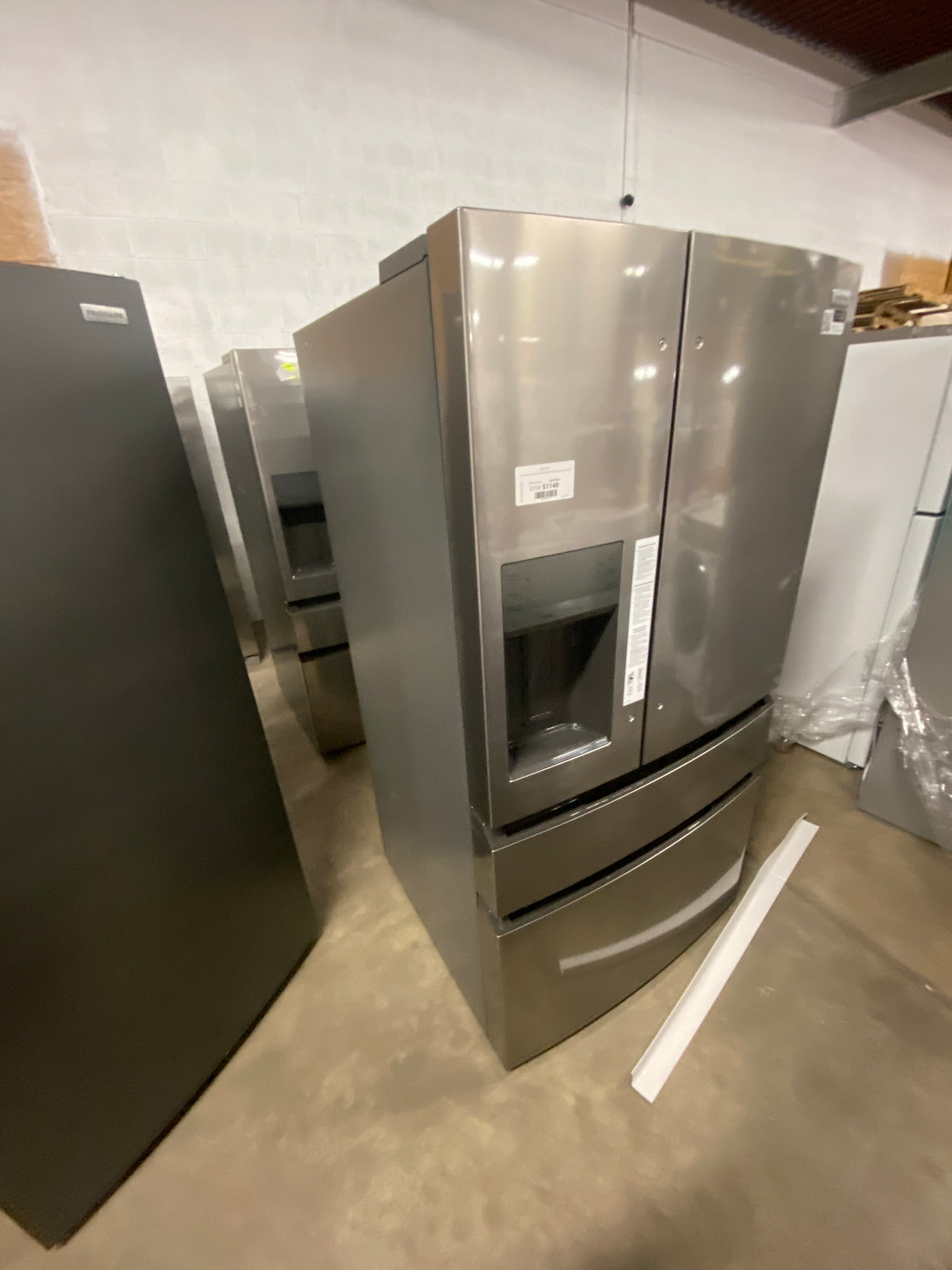 36 in. 26 cu. ft. Standard-Depth 4-Door French Door Refrigerator in Fingerprint-Resistant Stainless Steel Look