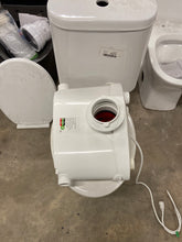 Load image into Gallery viewer, Rear Outlet Macerating 2-Piece 1.0/1.6 GPF Dual Flush Round Toilet, with 0.8 HP Macerating Pump in White
