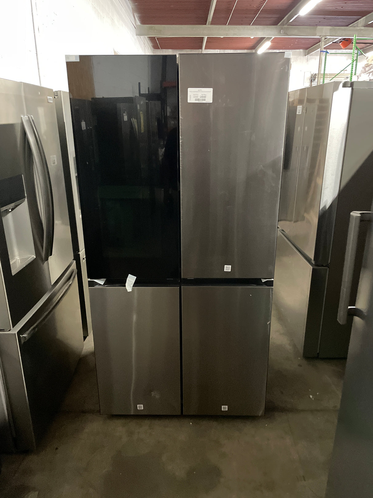 Samsung - 36 in. Wide Bespoke 29 Cu. Ft. 4-Door Flex French Door Refrigerator