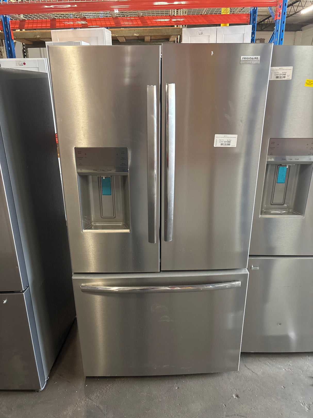 Gallery 36 in. 28 cu. ft. Standard Depth French Door Refrigerator in Smudge-Proof Stainless Steel