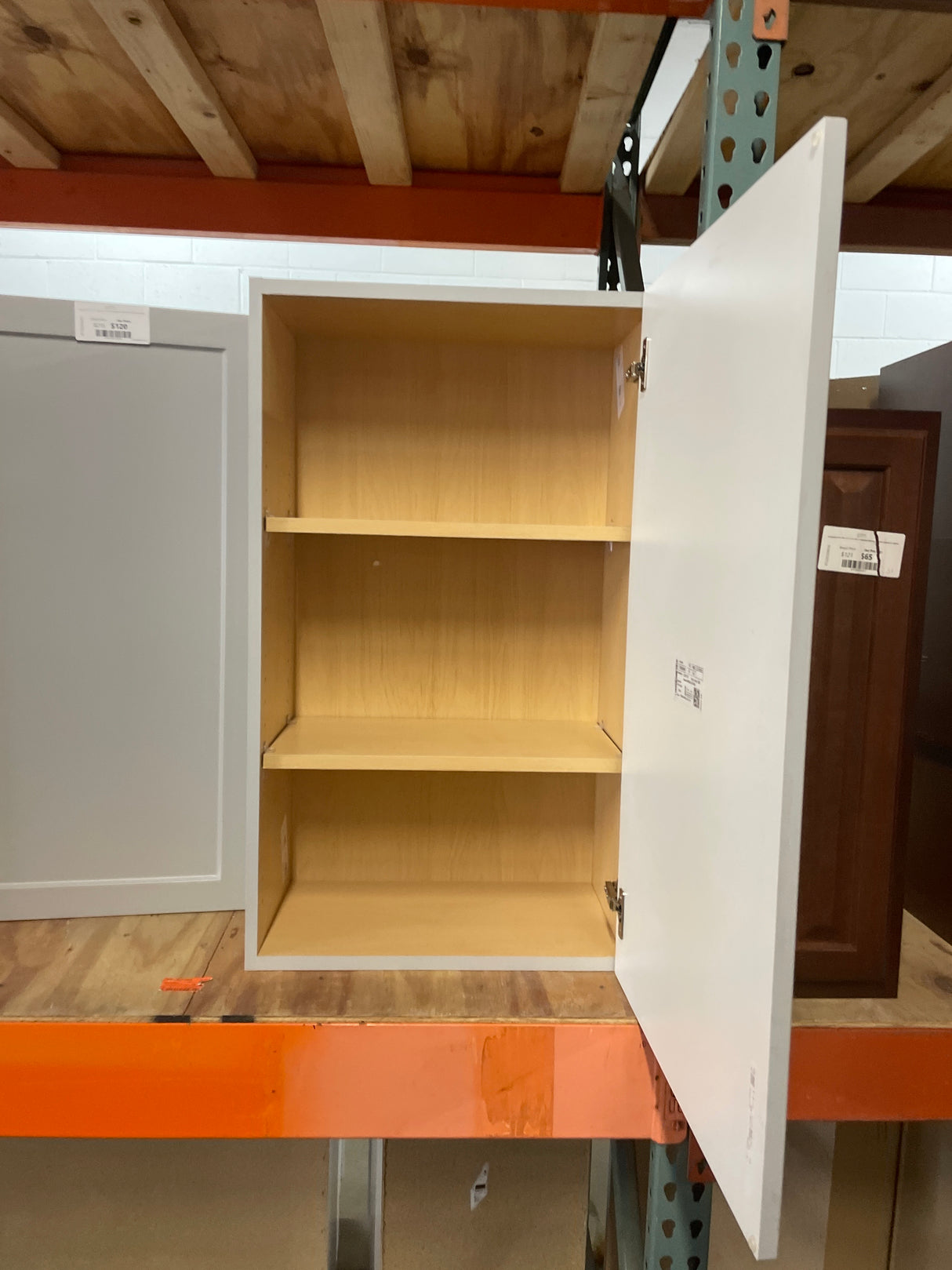 Designer Series Melvern 21 in. W x 12 in. D x 36 in. H Assembled Shaker Wall Kitchen Cabinet in Heron Gray