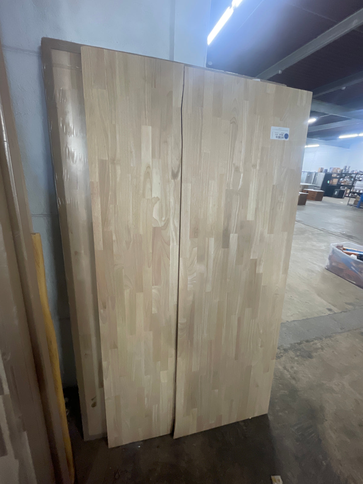 6 ft. L x 39 in. D Unfinished Hevea Butcher Block Island Countertop in With Standard Edge