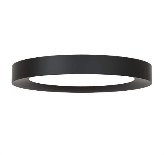 Calloway 15 in. Matte Black Selectable LED Flush Mount