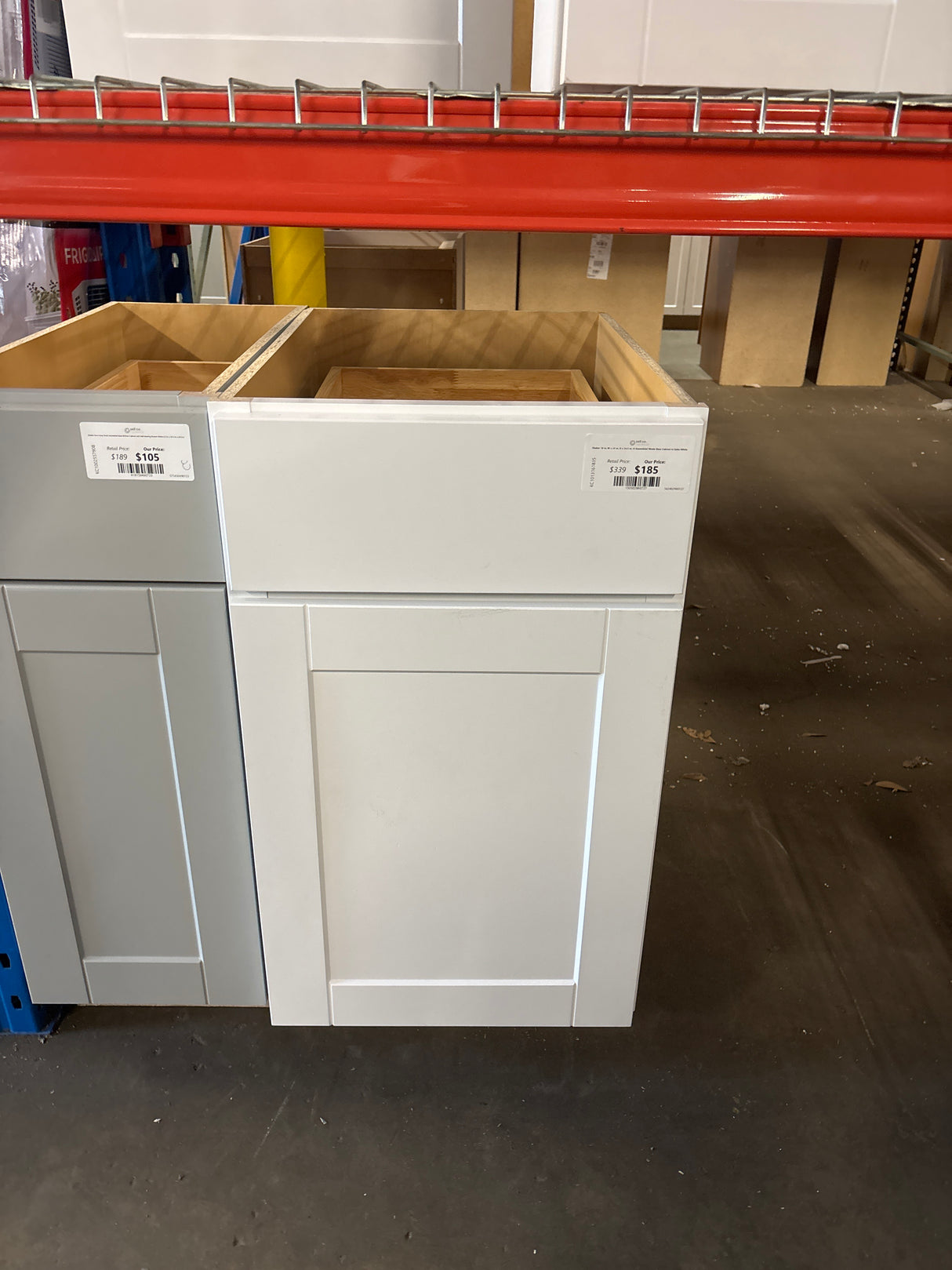 Shaker 18 in. W x 24 in. D x 34.5 in. H Assembled Waste Base Cabinet in Satin White
