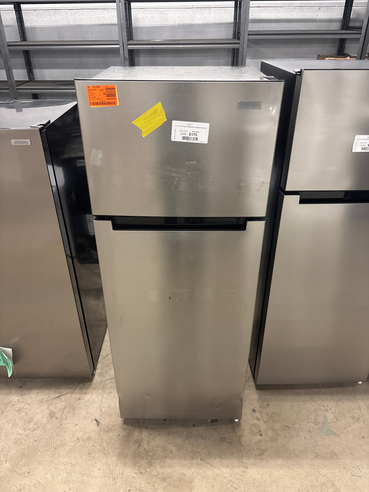 7.2 cu. ft. Top Freezer Refrigerator in Stainless Steel Look