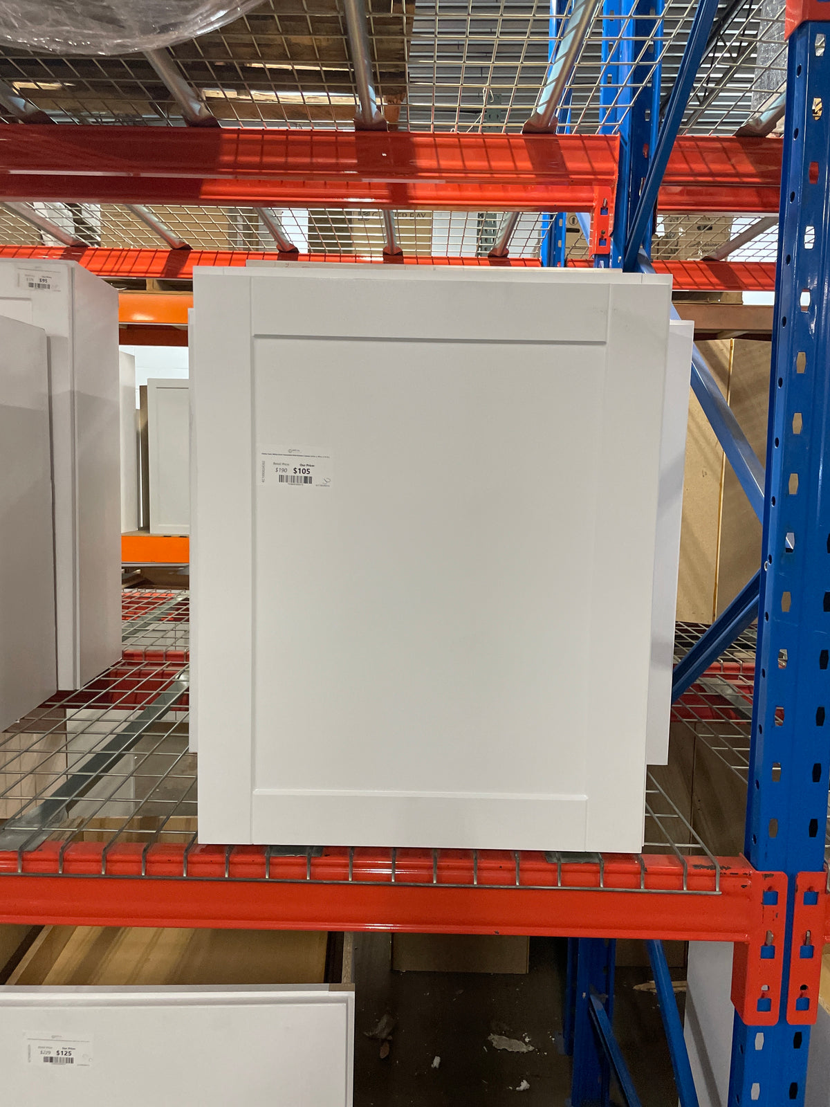 Shaker Satin White Stock Assembled Wall Kitchen Cabinet (24 in. x 30 in. x 12 in.)