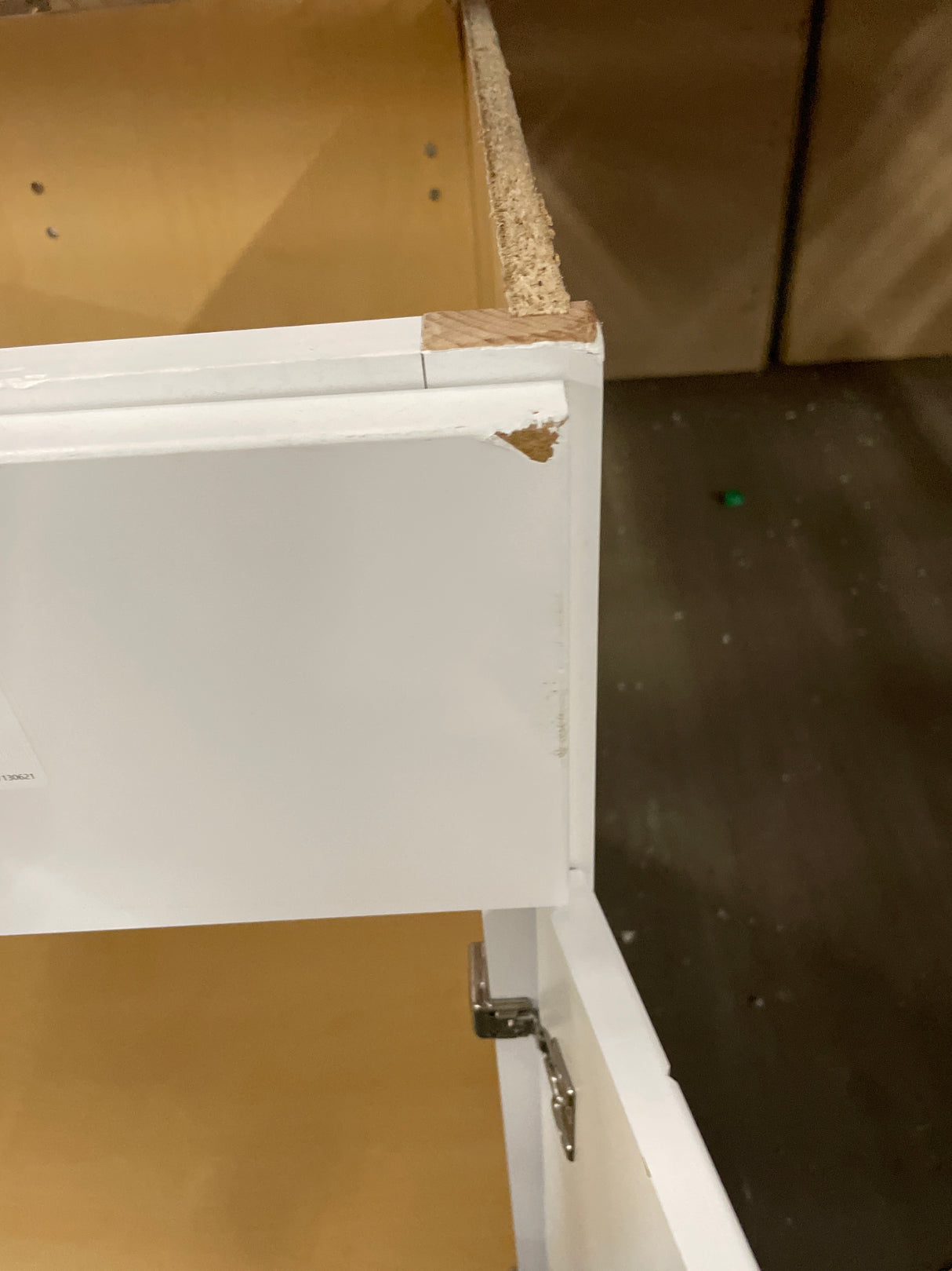 Shaker Satin White Stock Assembled Sink Base Kitchen Cabinet (36 in. x 34.5 in. x 24 in.)
