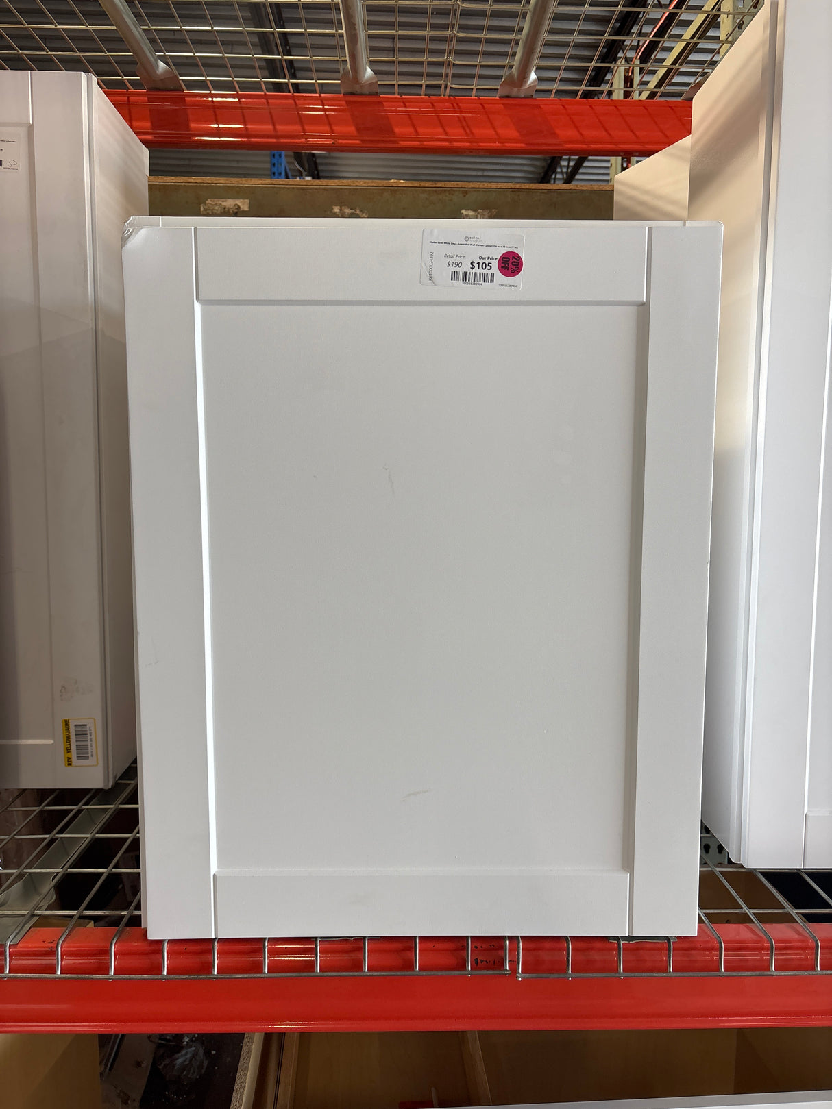 Shaker Satin White Stock Assembled Wall Kitchen Cabinet (24 in. x 30 in. x 12 in.)