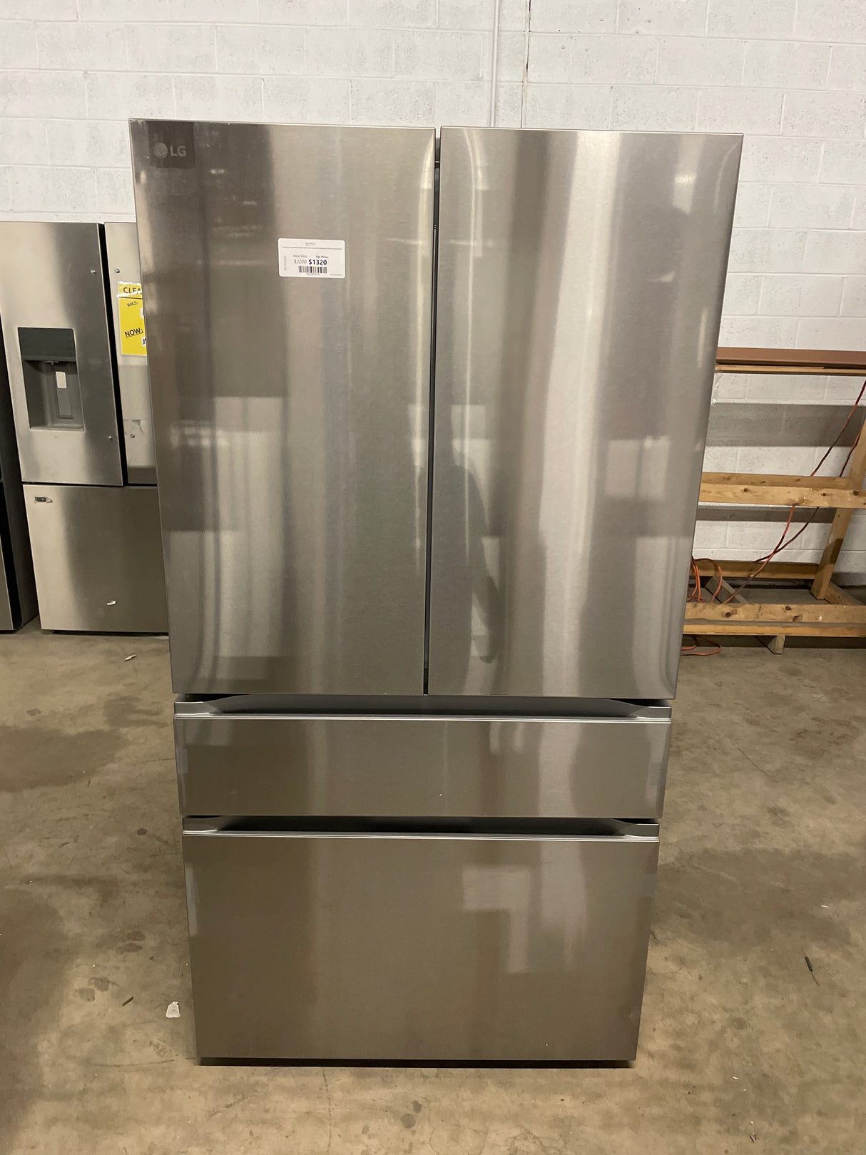 LG 30 cu. ft. Smart Standard-Depth MAX 4-Door French Door Refrigerator with Full-Convert Drawer