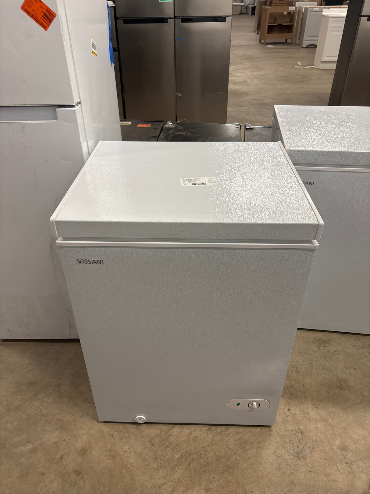 5.0 cu. ft. Manual Defrost Chest Freezer with LED Light in White Garage Ready