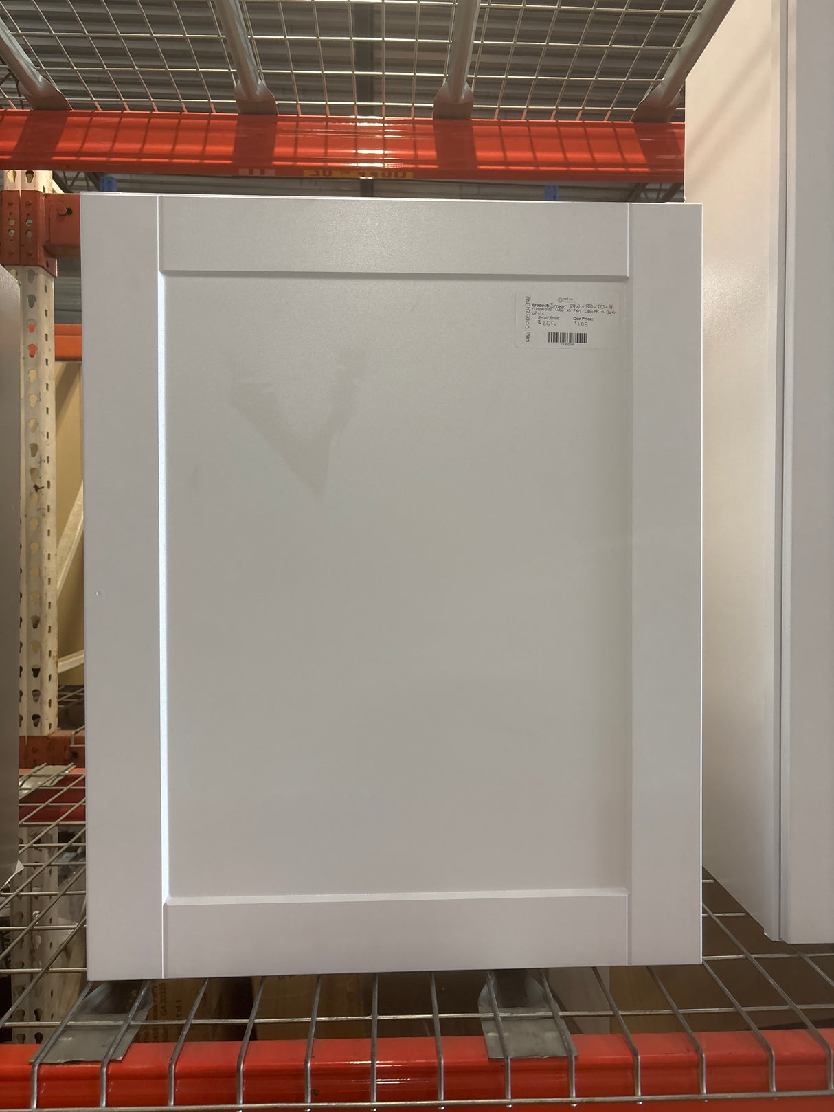 Shaker Satin White Stock Assembled Wall Kitchen Cabinet (24 in. x 30 in. x 12 in.)