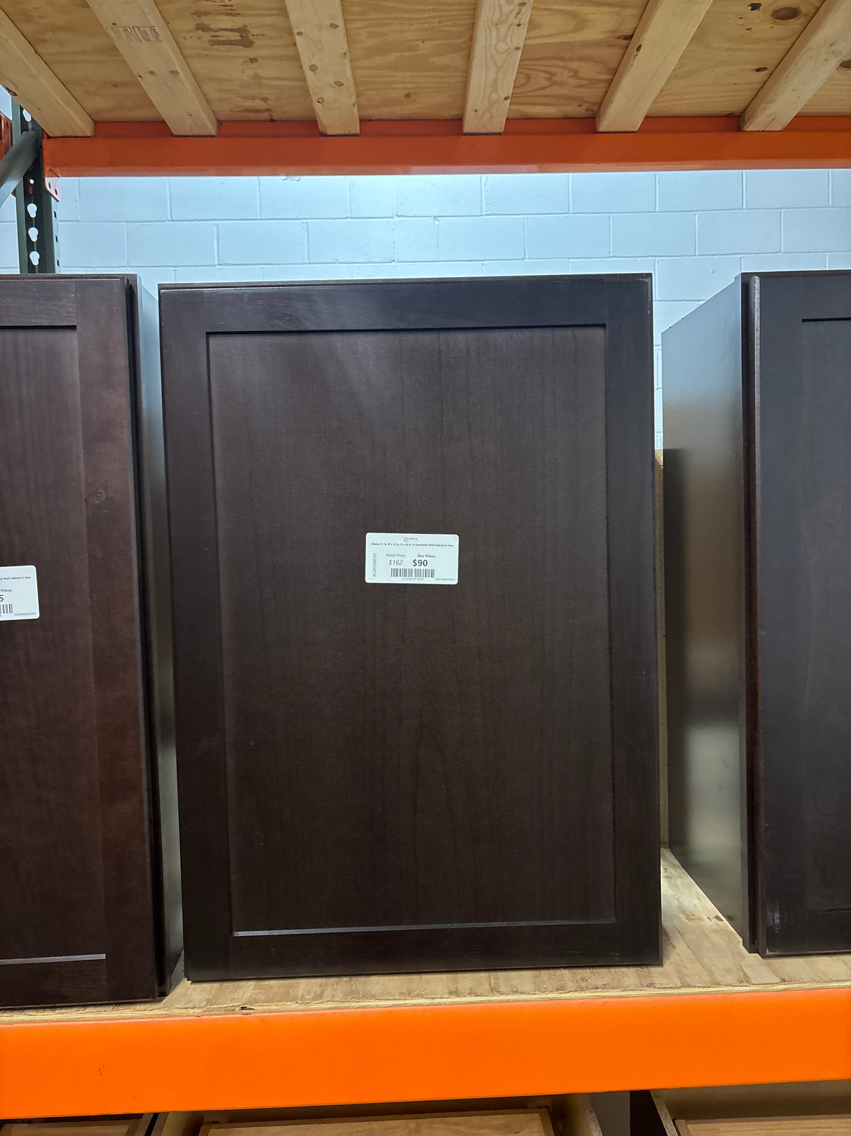 Shaker 21 in. W x 12 in. D x 30 in. H Assembled Wall Cabinet in Java