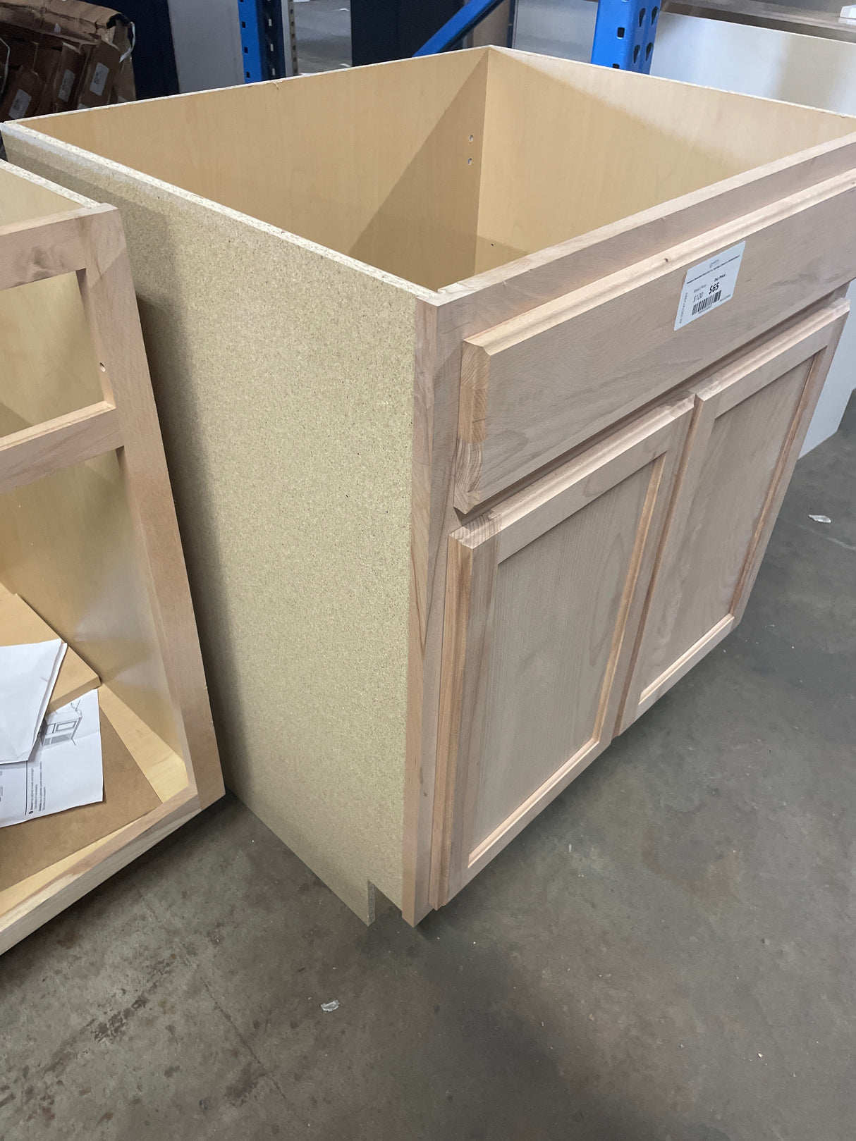 Hampton Assembled 30x34.5x24 in. Sink Base Cabinet in Unfinished Beech