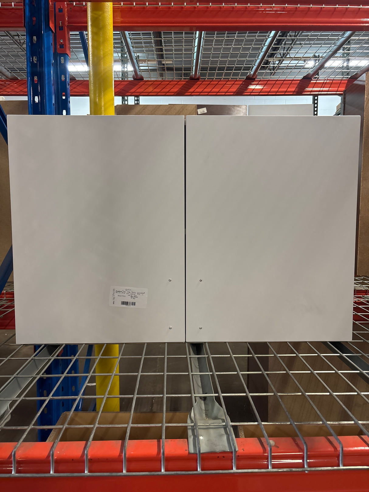 San Juan Series Assembled 36 in W X 24 in H. Wall Cabinet made of High Density PVC in White Color